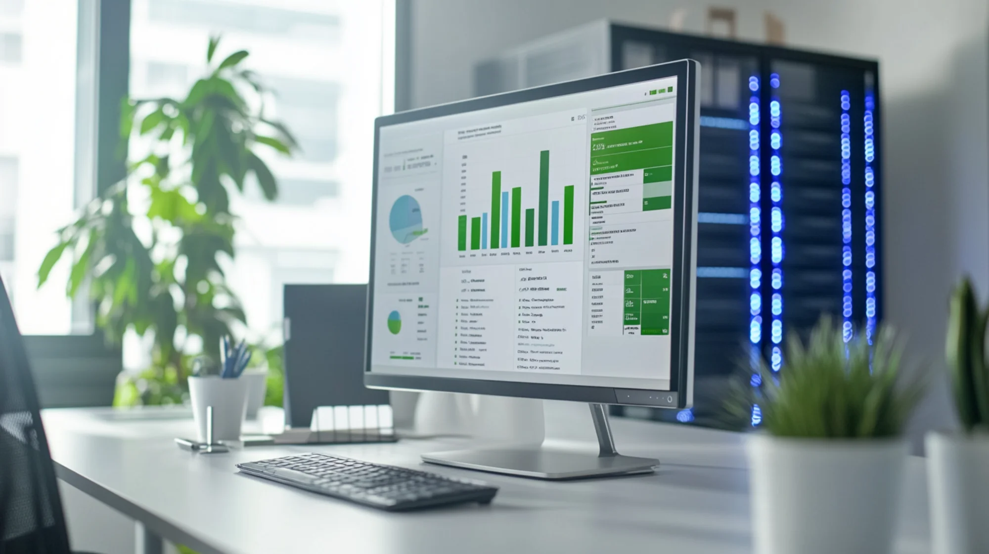 IT-Monitoring Dashboard mit Server-Infrastruktur - Managed Services von corebit
